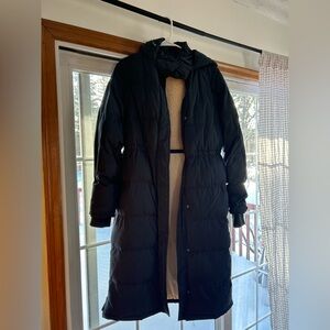 UpWest Black Long Puffer Jacket